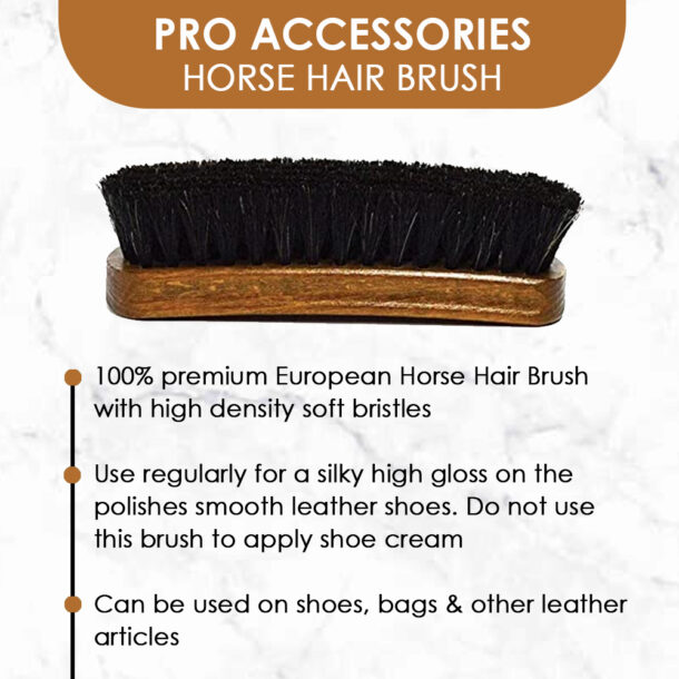 Pro Accessories Horse Hair Brush Dark